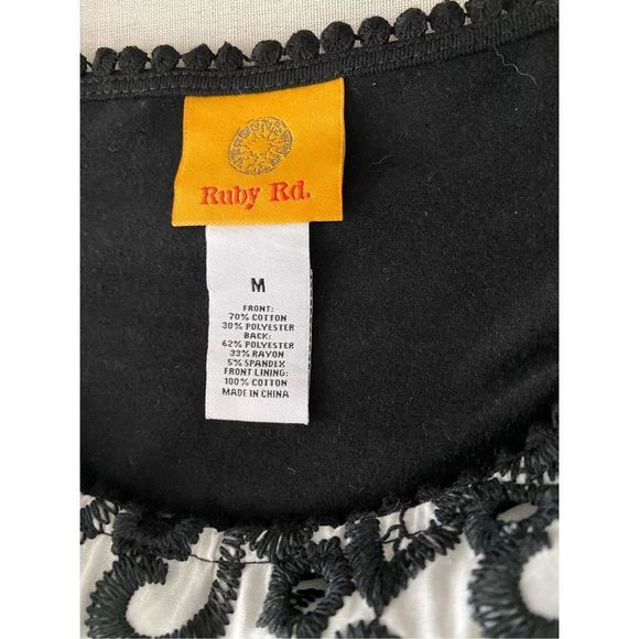 Ruby Rd. black lace top - Picture 5 of 5